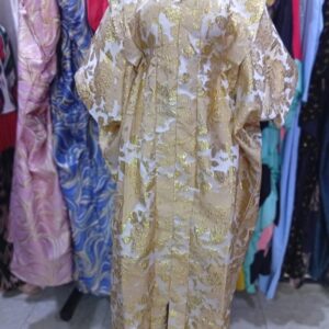 flowered brocade boubou