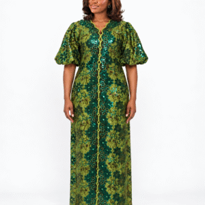 emerald royale lace gown